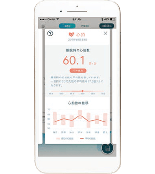 睡眠中の情報を記録する