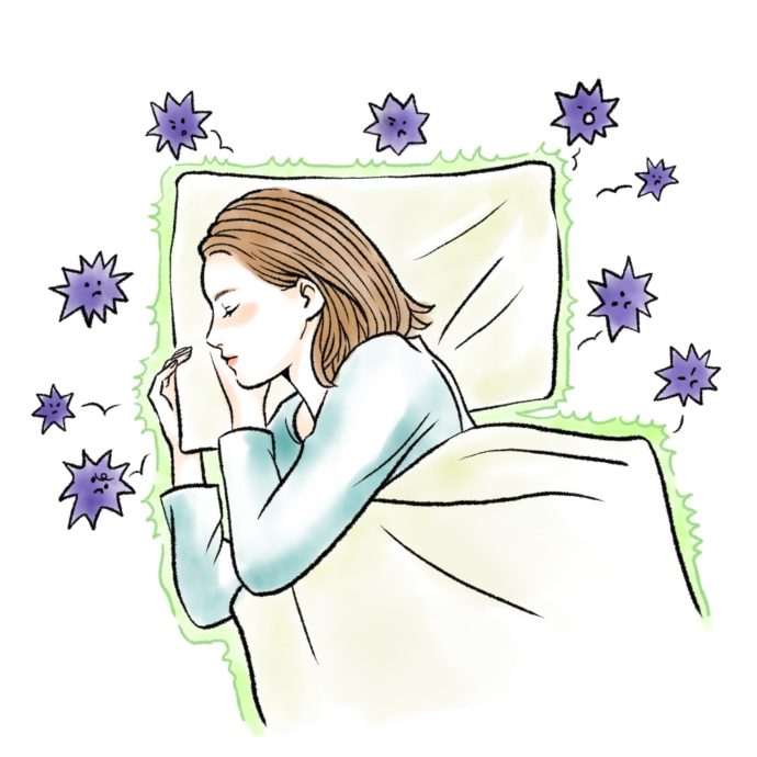 ニュースレター「風邪予防に7時間以上の睡眠を」を配信。
