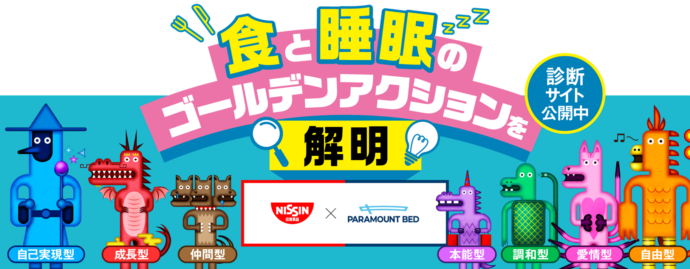 パラマウントベッドと日清食品が 「幸福の価値観」 に関する調査を3万人に実施　　ウェルビーイング向上につながる 「食」 と 「睡眠」 のゴールデンアクションを解明